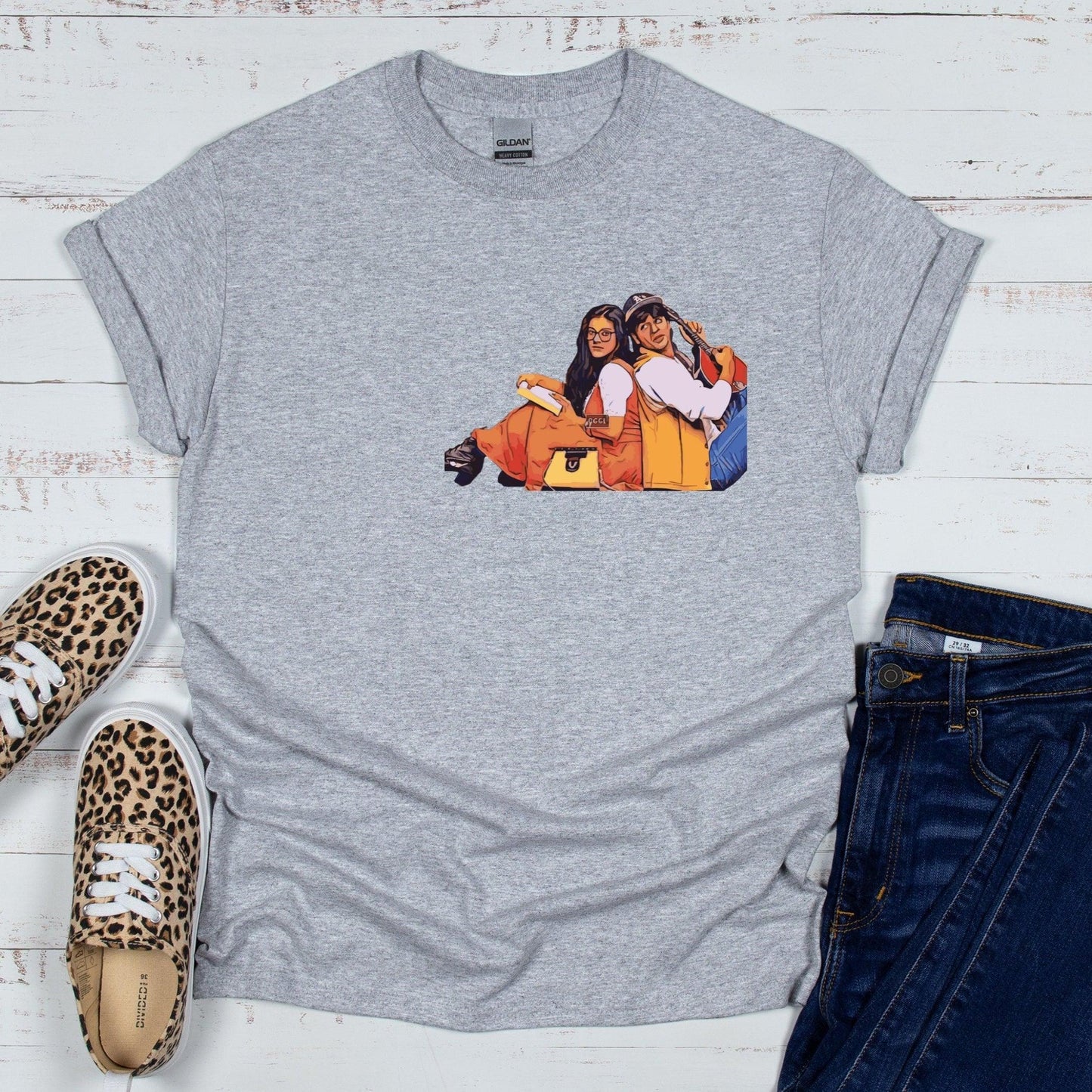 Bollywood Movie DDLJ Shahrukh Khan and Kajol T-Shirt - Artkins Lifestyle