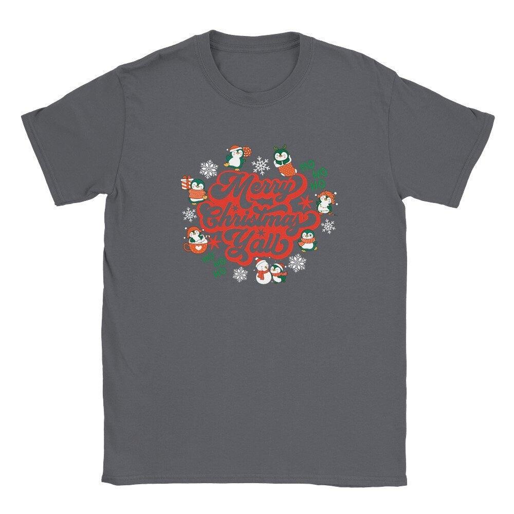 South Western Christmas - "Merry Christmas Y'all" T-Shirt - Artkins Lifestyle