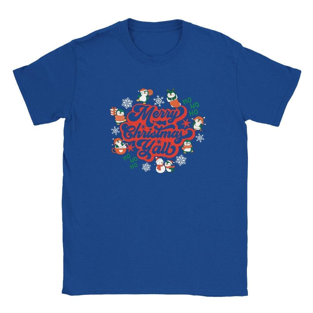 South Western Christmas - "Merry Christmas Y'all" T-Shirt - Artkins Lifestyle