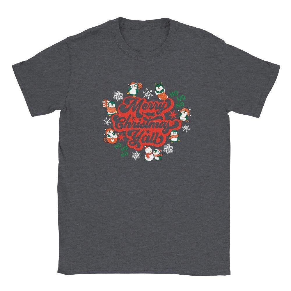 South Western Christmas - "Merry Christmas Y'all" T-Shirt - Artkins Lifestyle