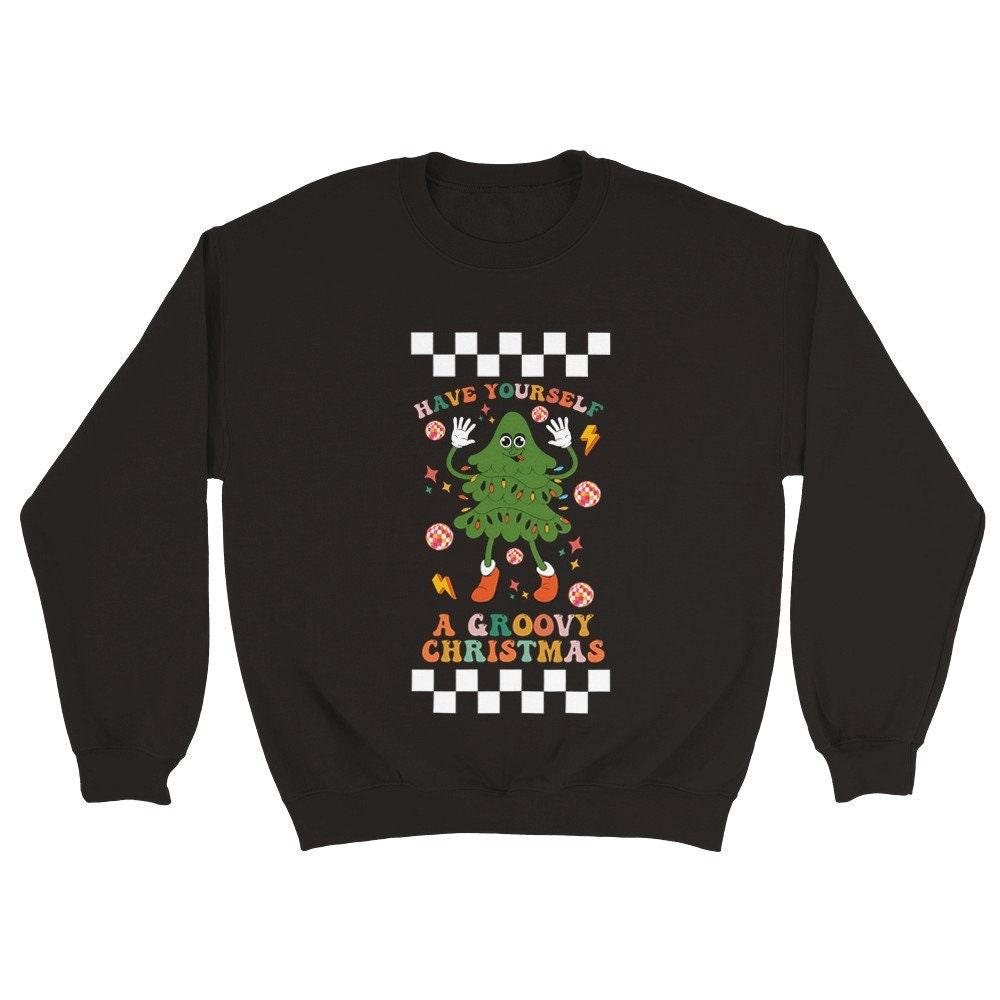 "Have yourself a groovy Christmas" Sweatshirt - Artkins Lifestyle