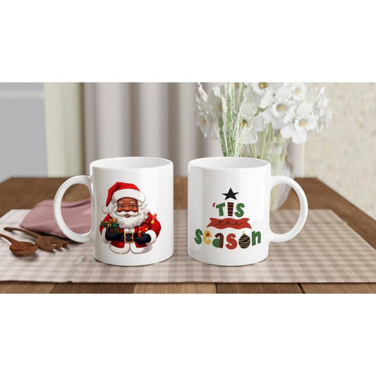 Mug | African American Christmas Santa - Artkins Lifestyle