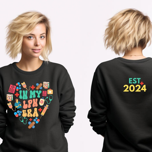 LPN Nurse Graduation Sweatshirt Gift - Artkins Lifestyle