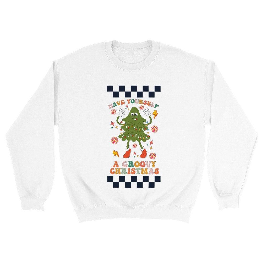 "Have yourself a groovy Christmas" Sweatshirt - Artkins Lifestyle
