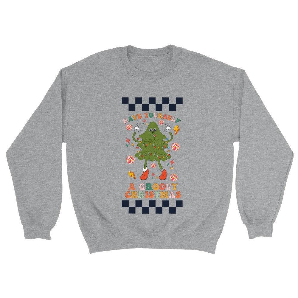 "Have yourself a groovy Christmas" Sweatshirt - Artkins Lifestyle