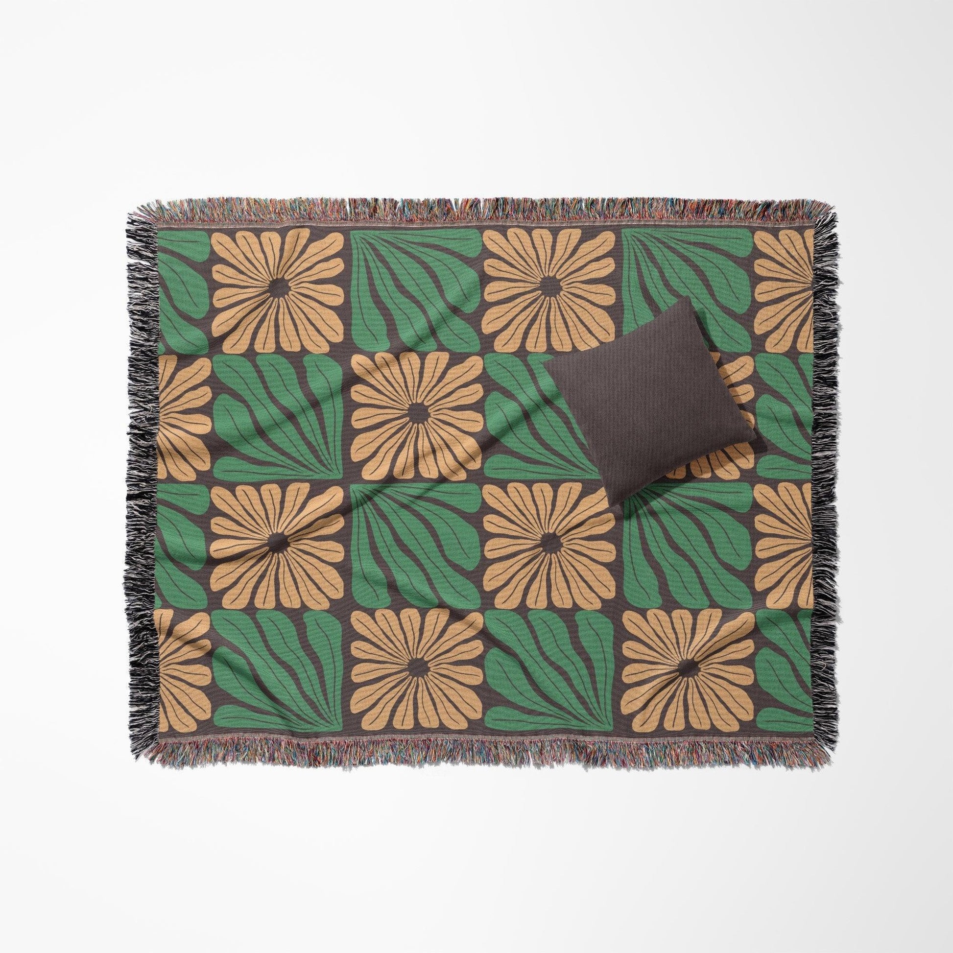 Woven Blanket Floral - Artkins Lifestyle
