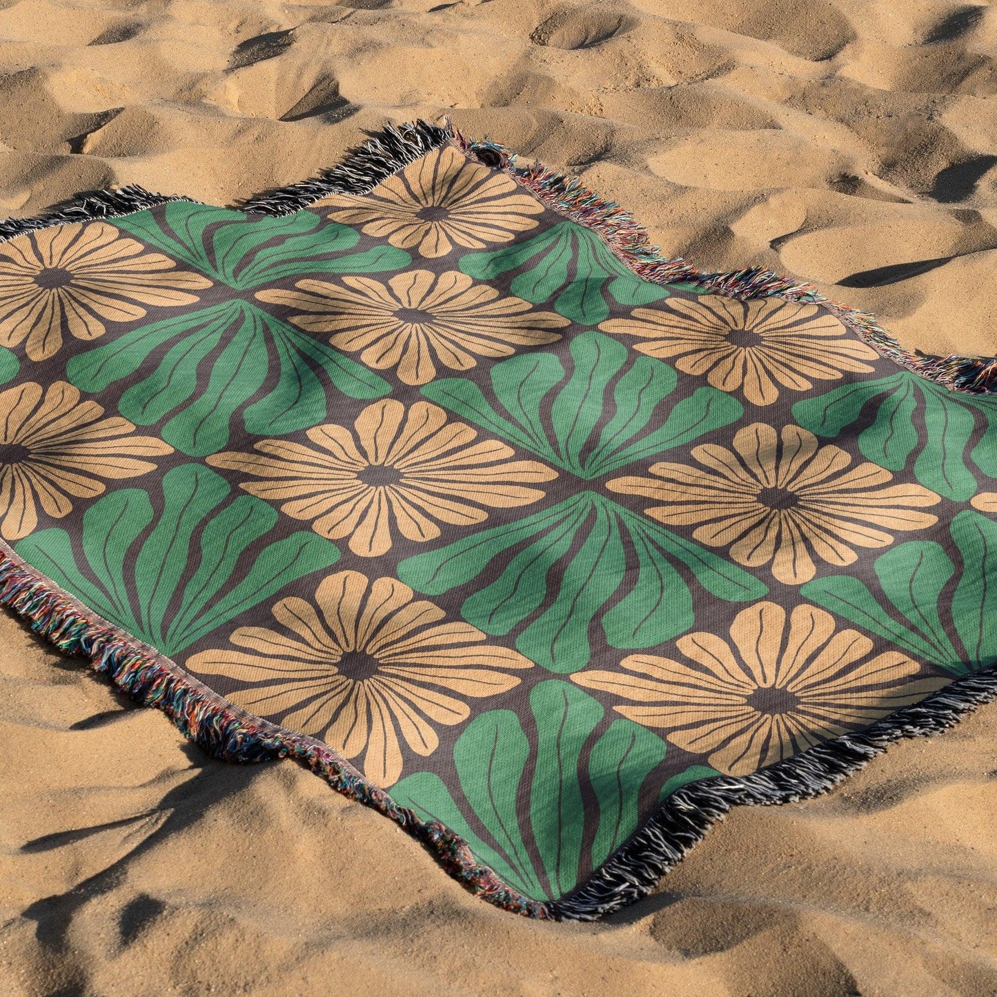 Woven Blanket Floral - Artkins Lifestyle
