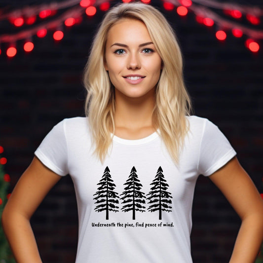 Pine Tree T Shirt | Holiday Essentials - Artkins Lifestyle