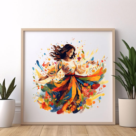 Artful Woman Art Poster - Artkins Lifestyle