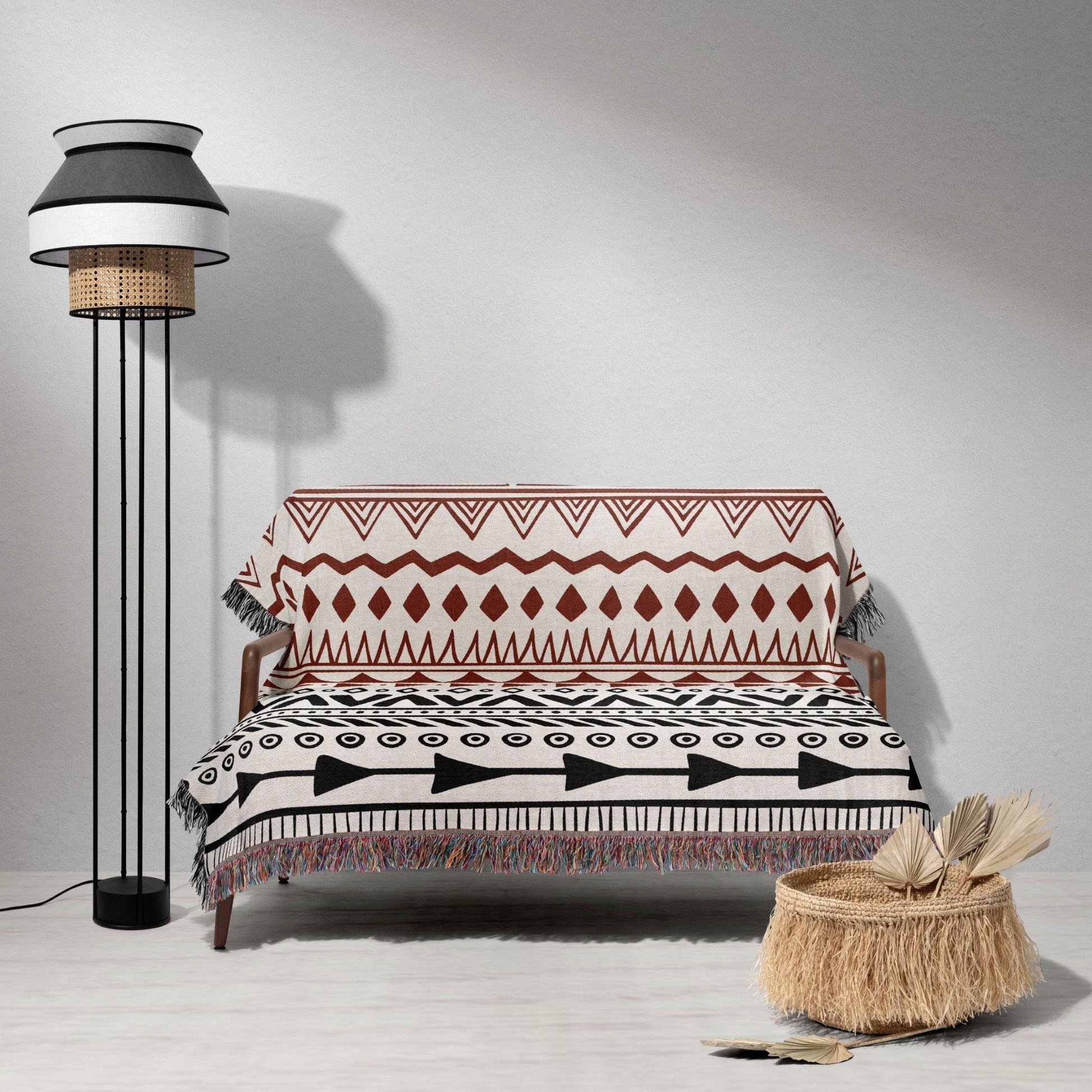 Aztec Woven Blanket - Artkins Lifestyle