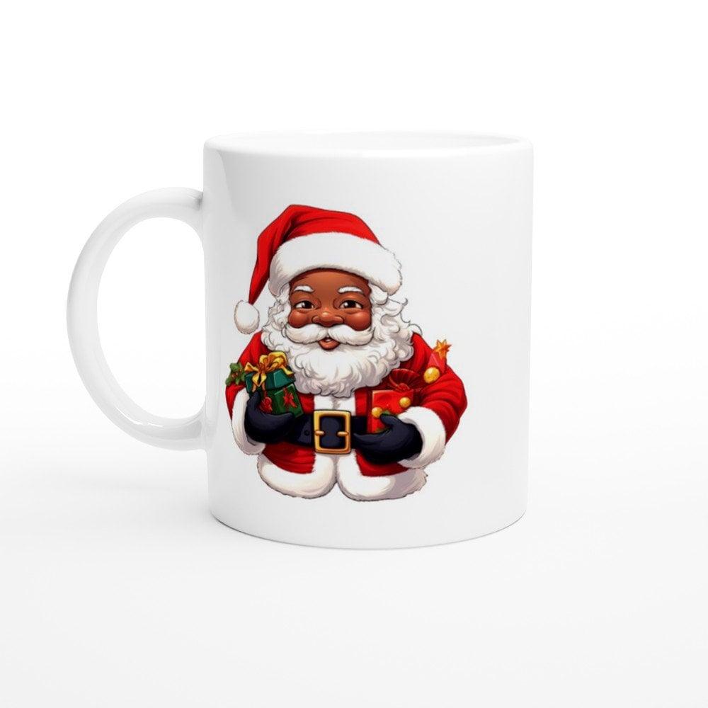 Mug | African American Christmas Santa - Artkins Lifestyle