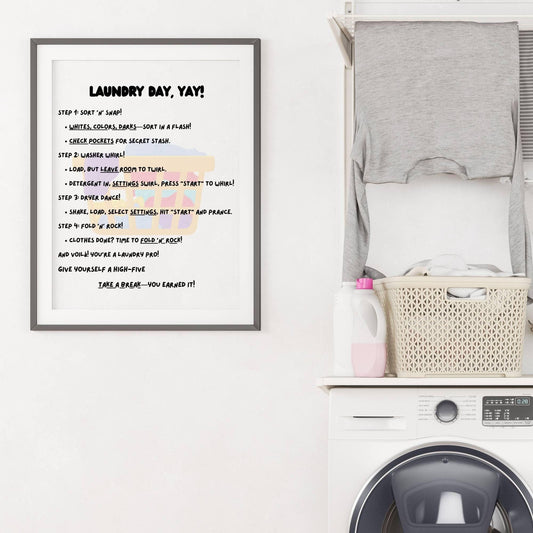 Laundry Room Wall Art Print - Artkins Lifestyle
