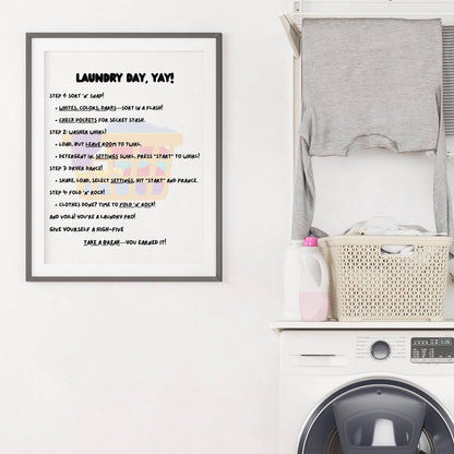 Laundry Room Wall Art Print - Artkins Lifestyle