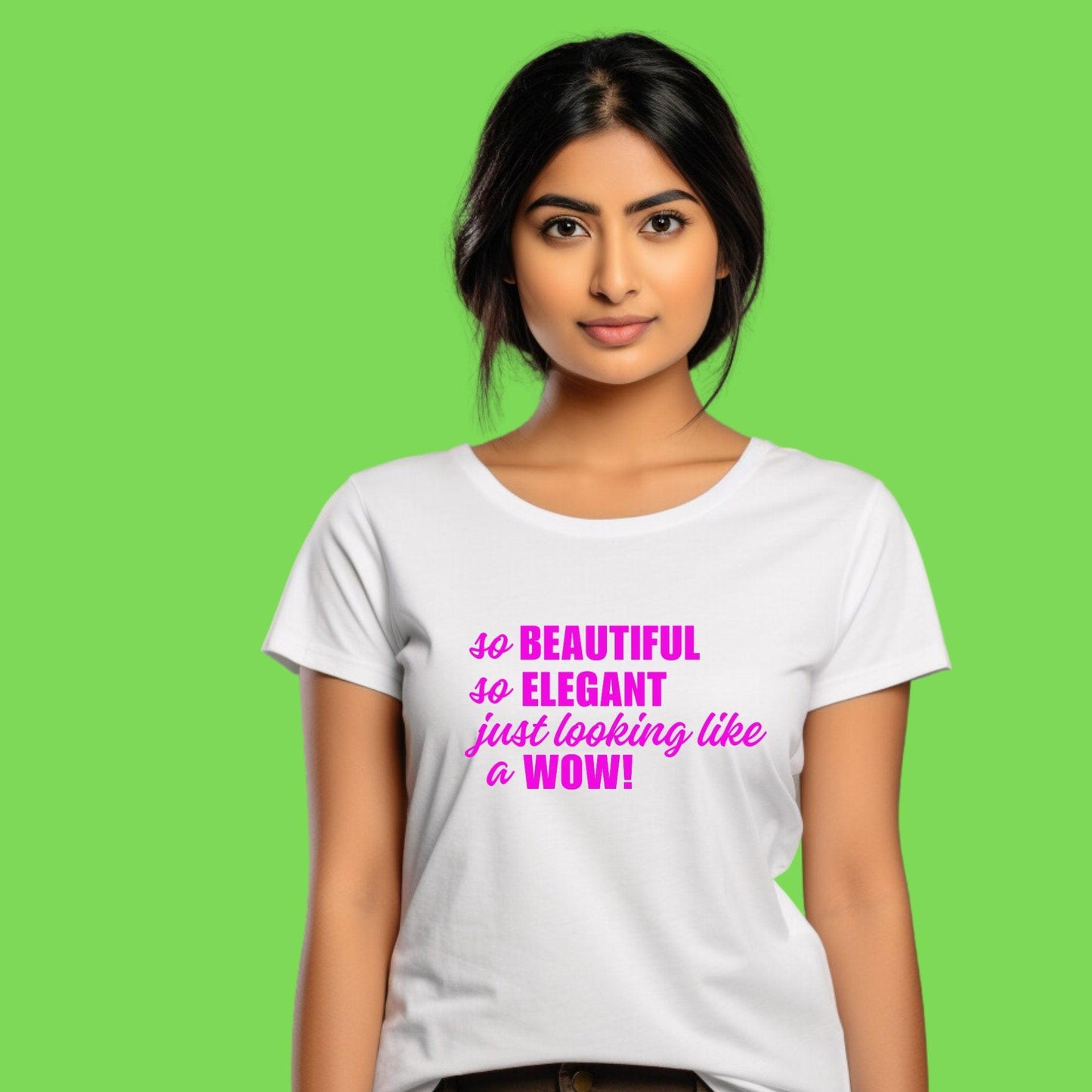 "So Beautiful, So Elegant, Just Like a Wow" Indian Meme T-shirt - Artkins Lifestyle