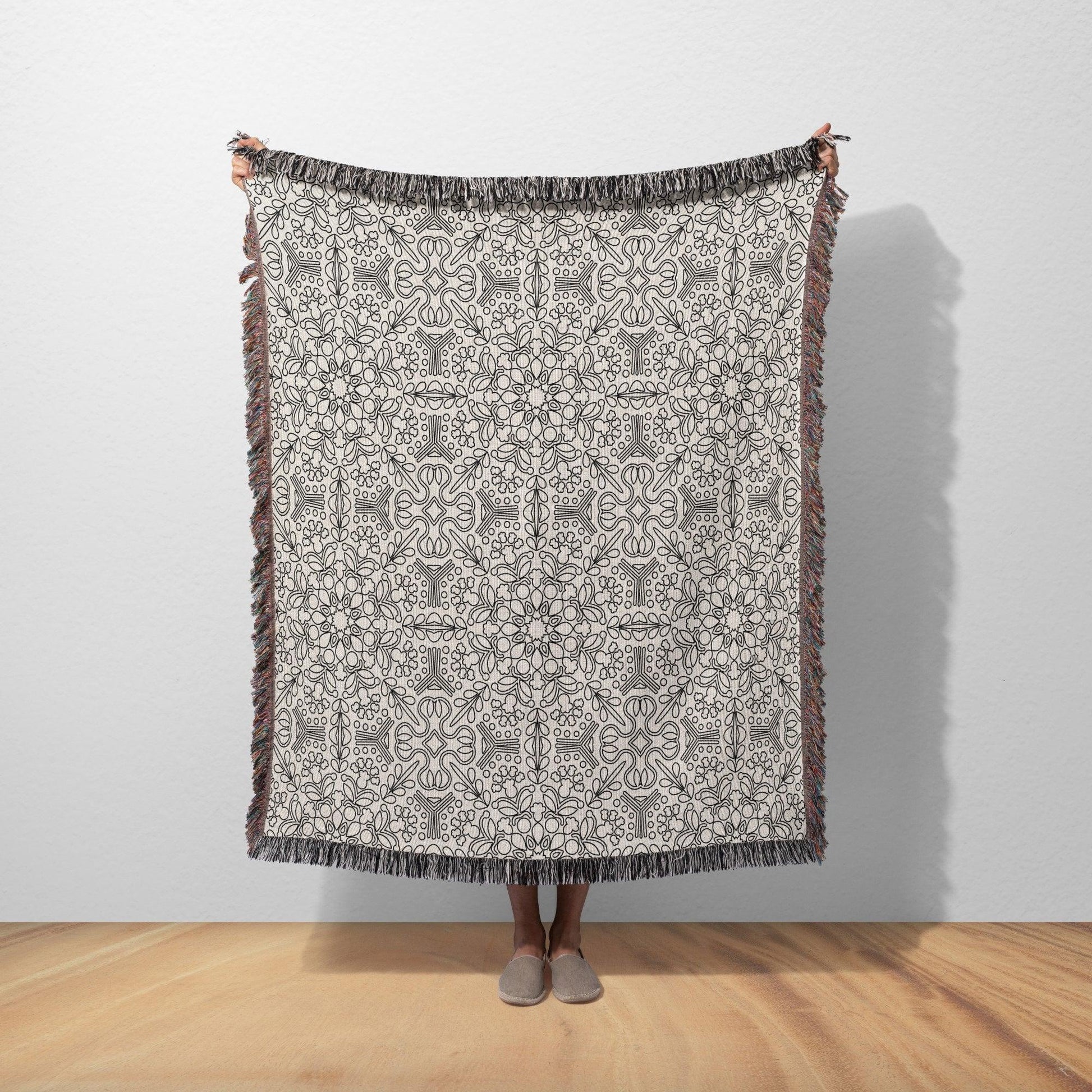 Woven Blanket | Indian Pattern - Artkins Lifestyle