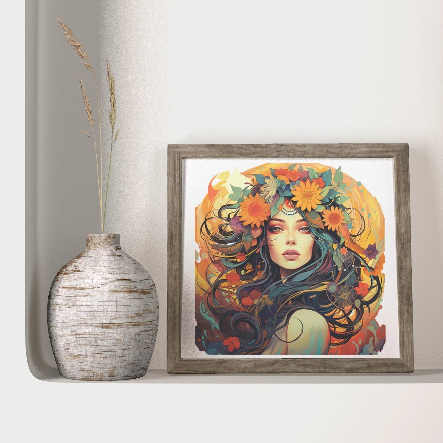 Boho Modern Vintage Wall Art - Artkins Lifestyle