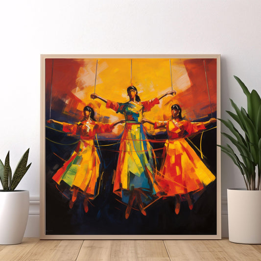 Danza de los Voladores Artful Wall Art Poster - Artkins Lifestyle