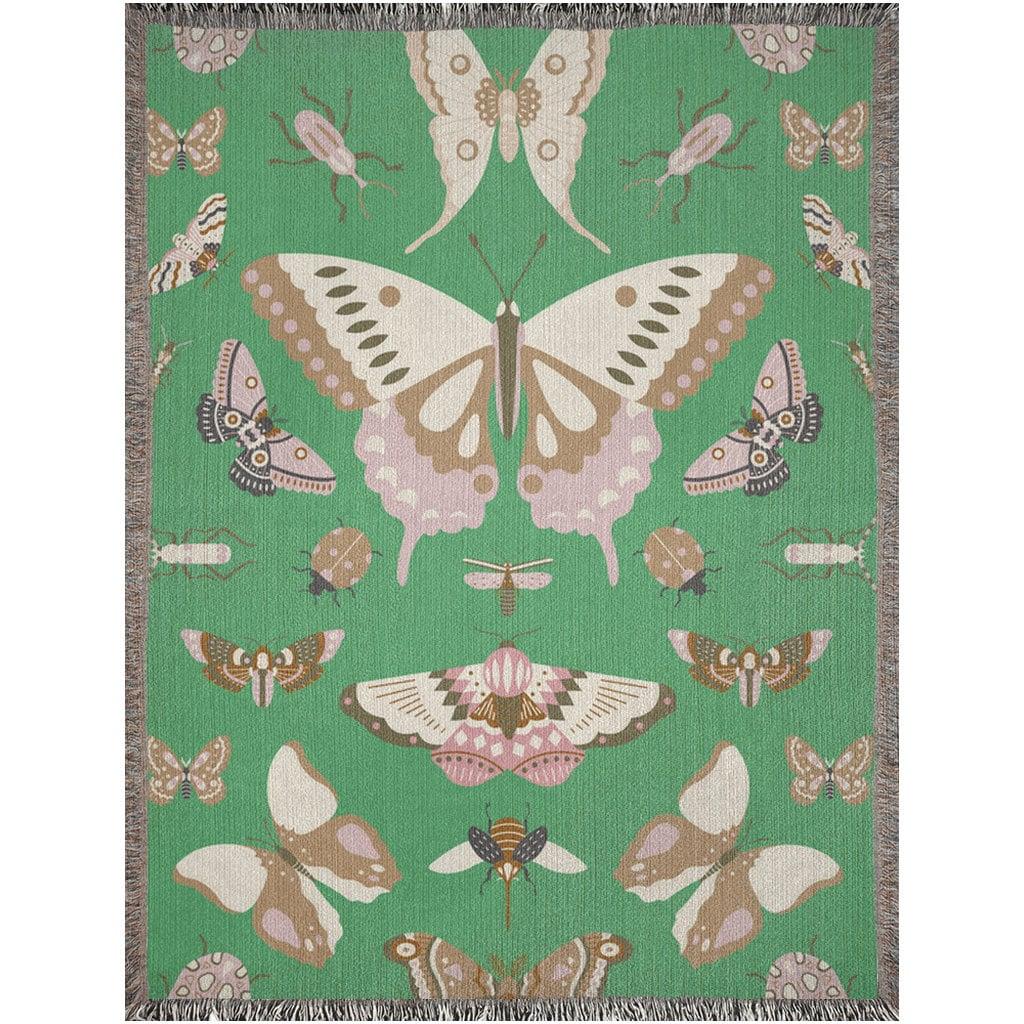 Moth Woven Blanket - Artkins Lifestyle