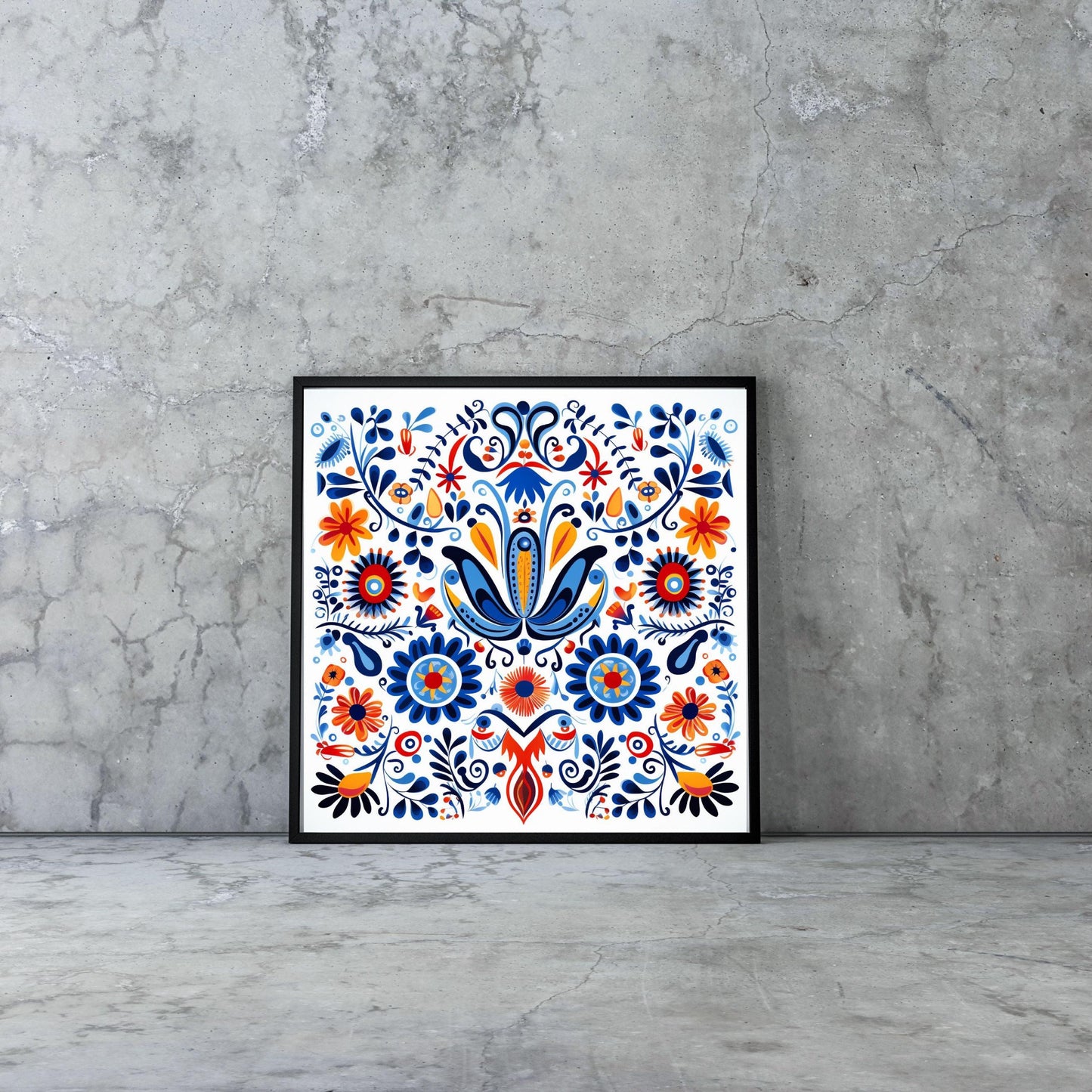 Mexican Talavera Abstract Wall Art - Artkins Lifestyle
