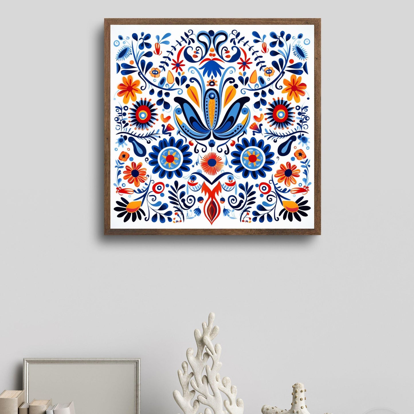 Mexican Talavera Abstract Wall Art - Artkins Lifestyle