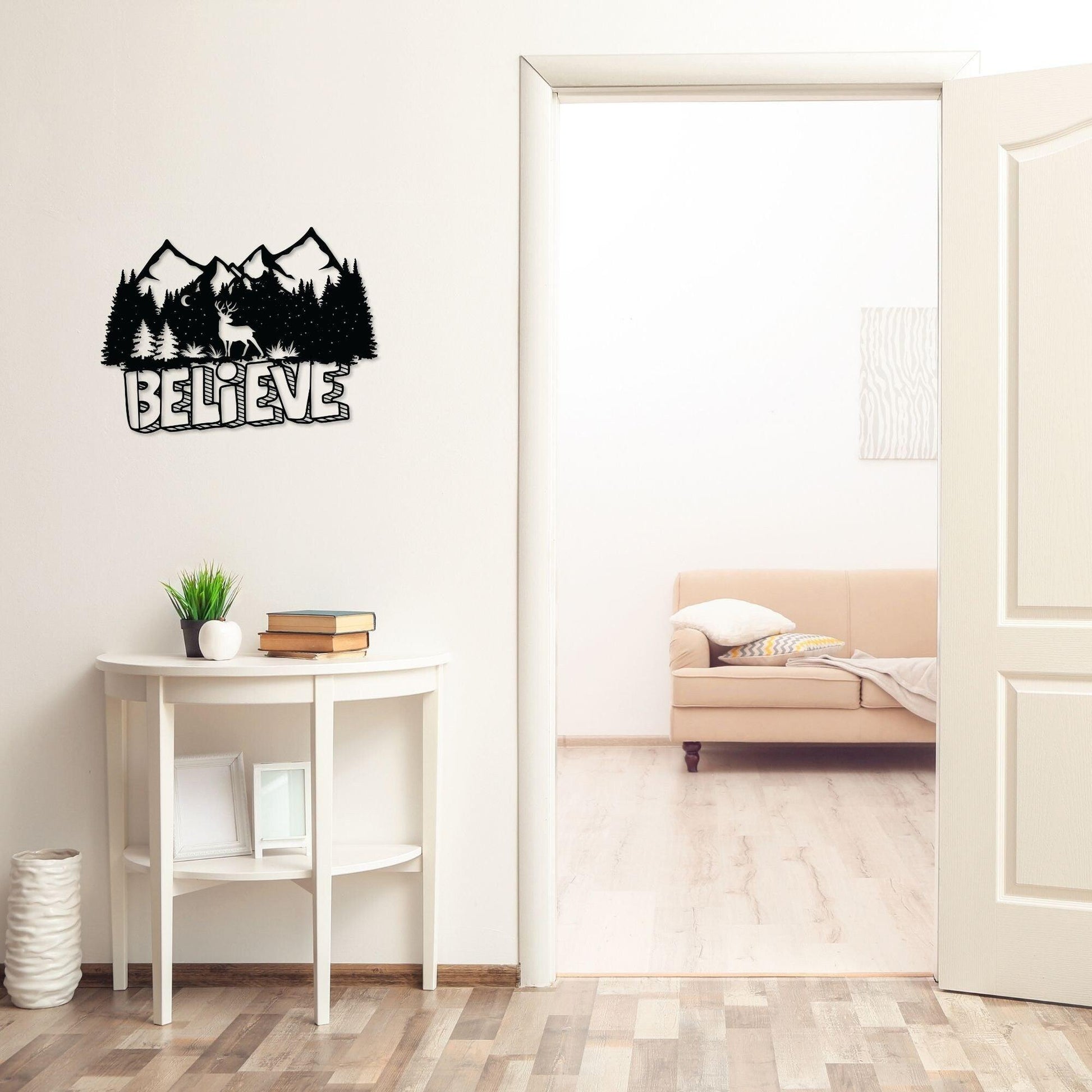 Believe Metal Wall Art - Artkins Lifestyle