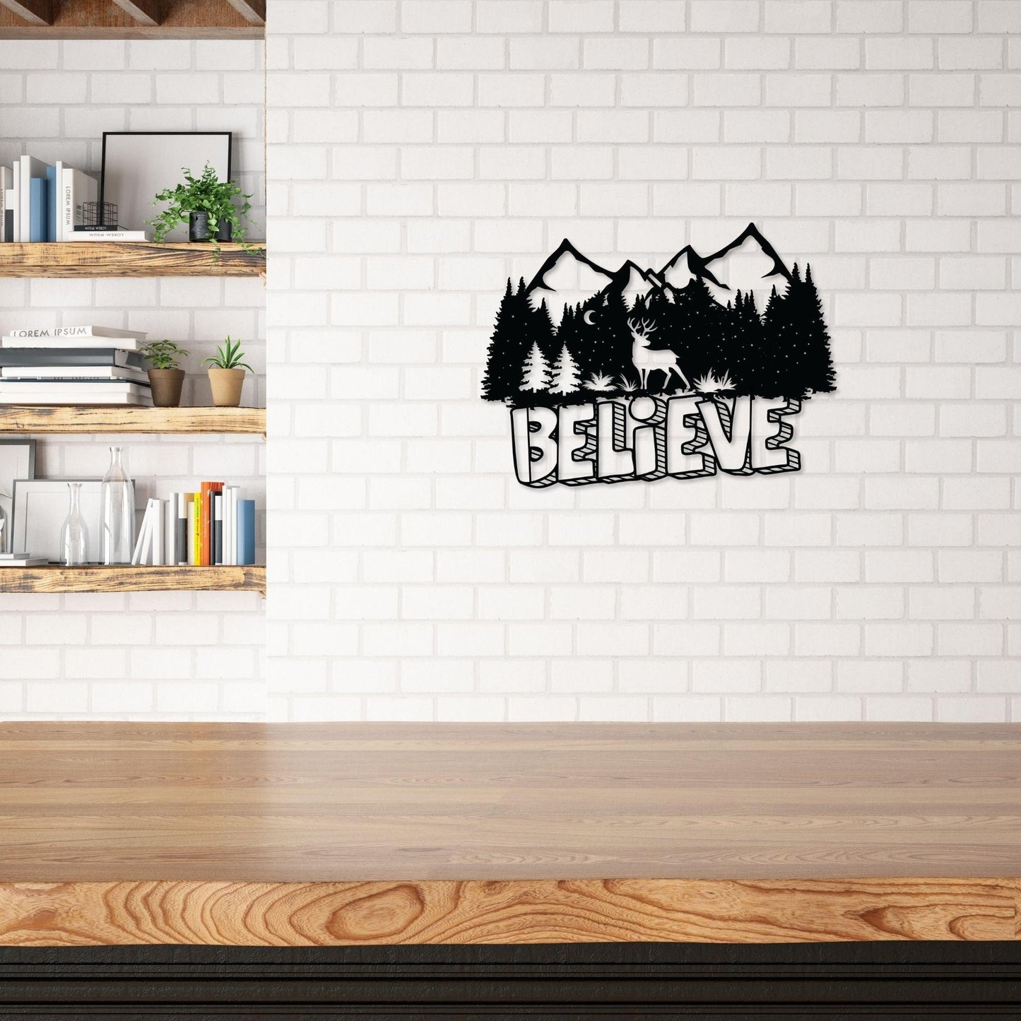 Believe Metal Wall Art - Artkins Lifestyle