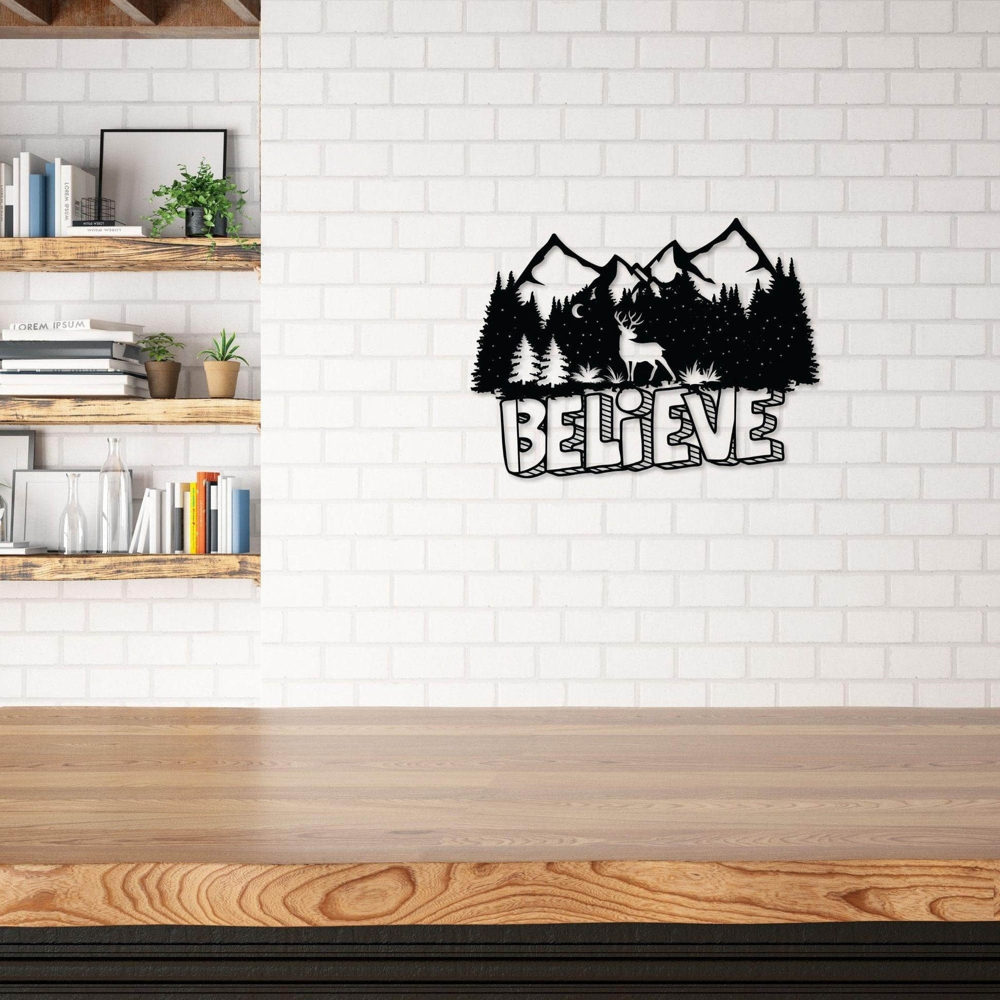 Believe Metal Wall Art - Artkins Lifestyle