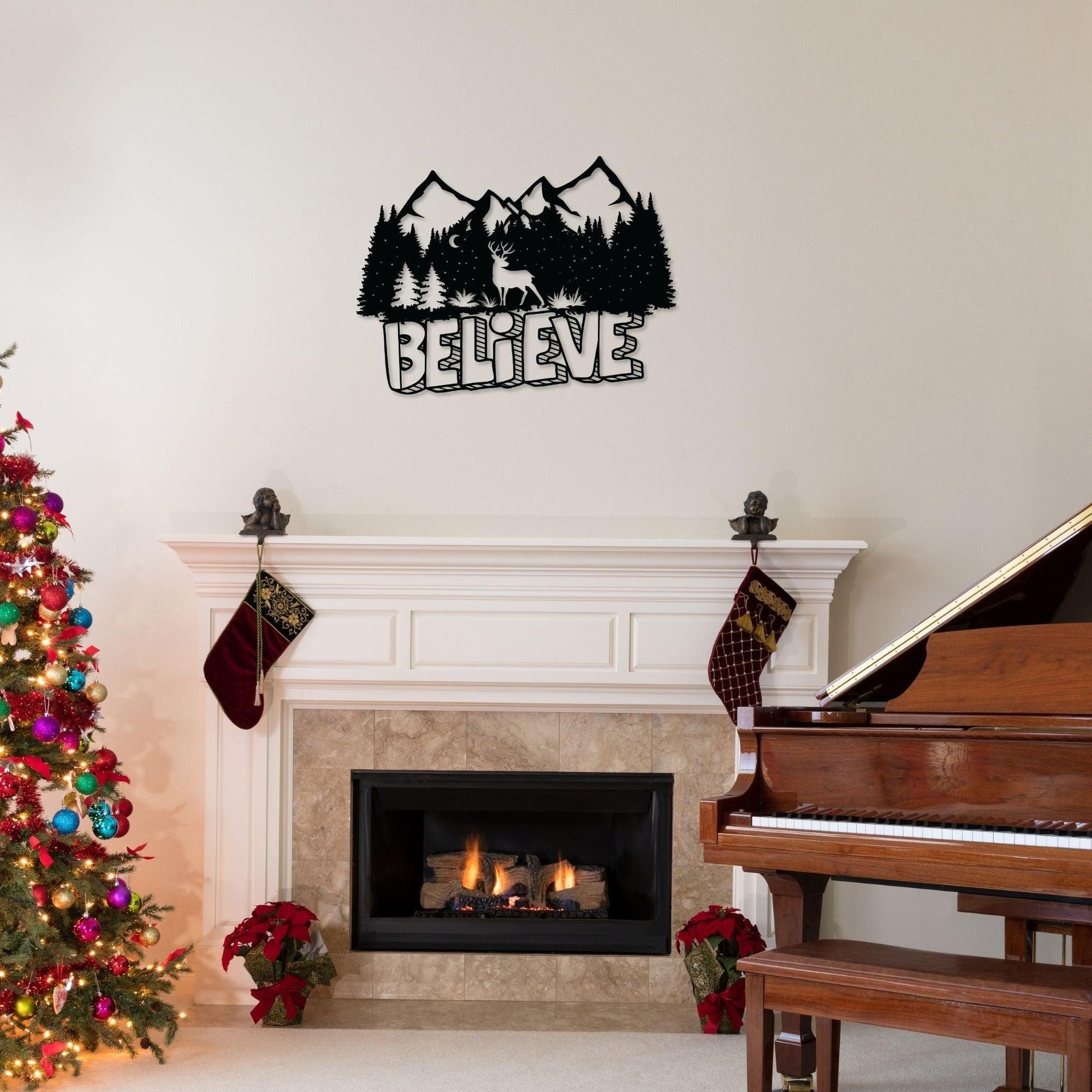 Believe Metal Wall Art - Artkins Lifestyle