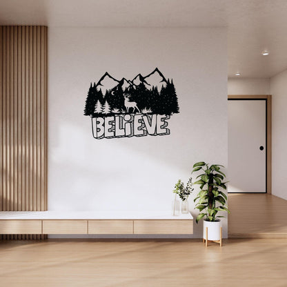 Believe Metal Wall Art - Artkins Lifestyle