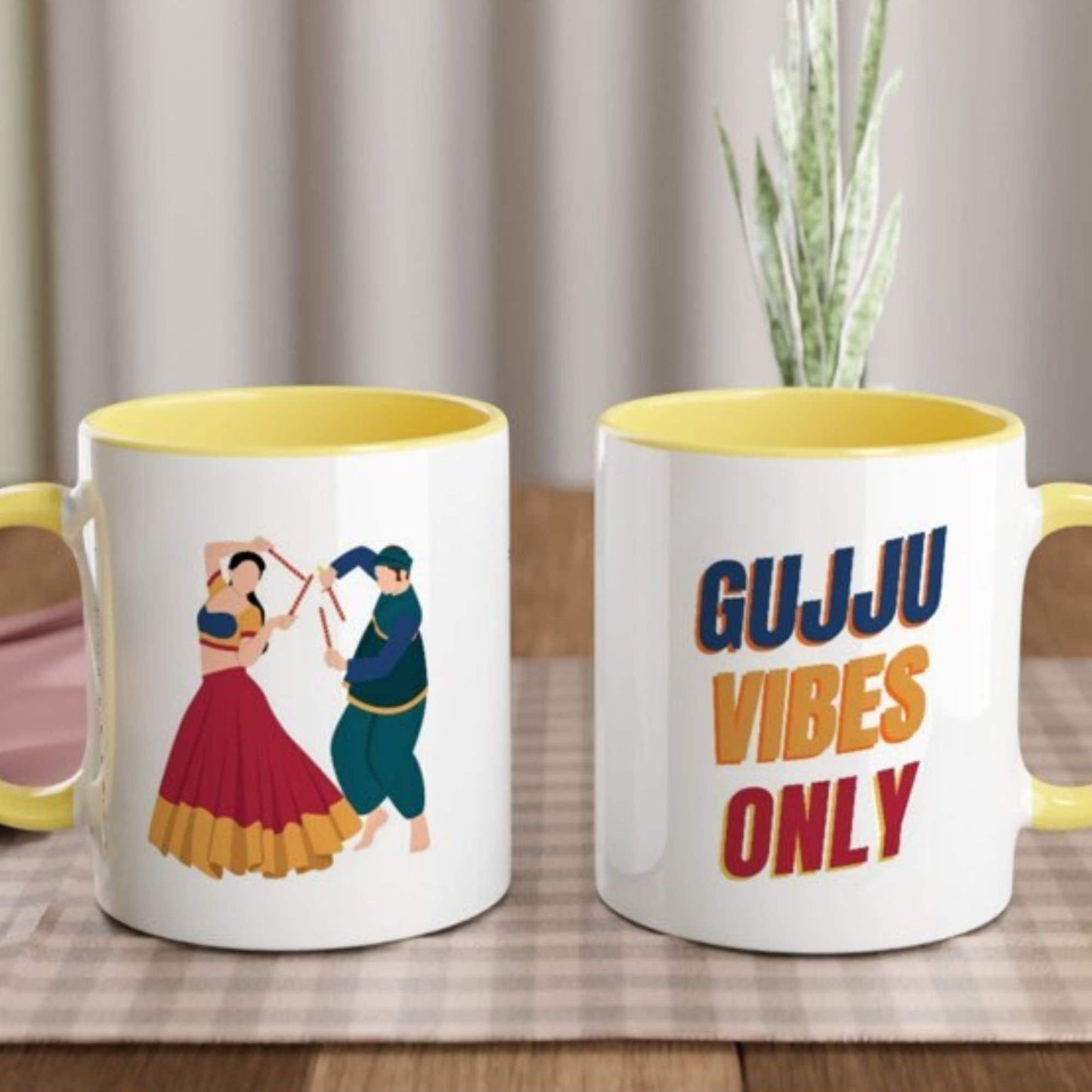Gujarati Mug, Brown Girl, South Asian Art, Indian Christmas, Desi Birthday, Gujju Friend, Secret Santa, Unique Idea, Chai Cup, RARE FIND