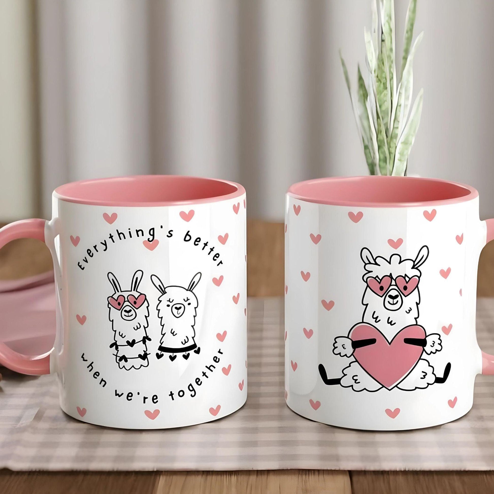 Mug | Cute Llama | Everything's better when we're together - Artkins Lifestyle