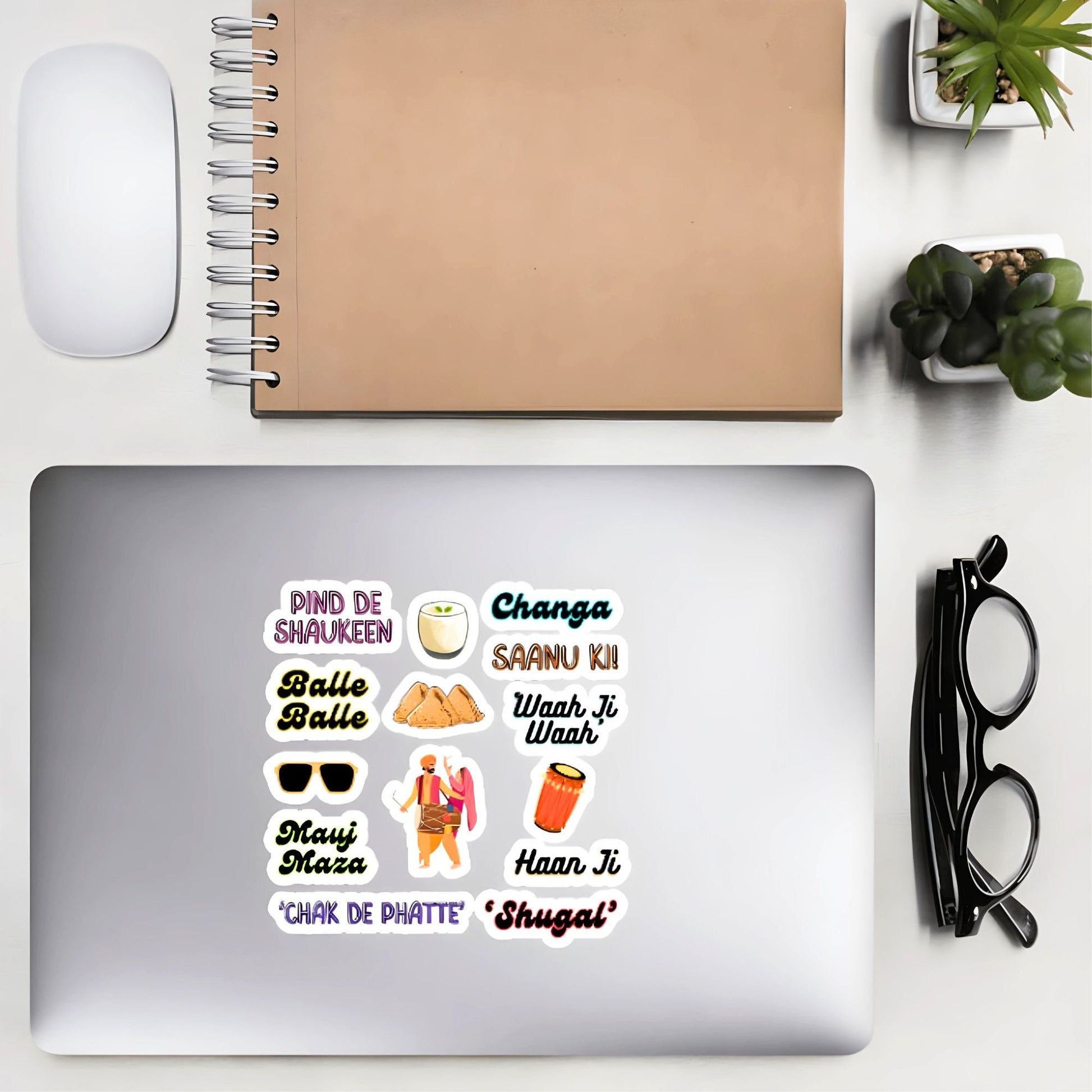 Indian Sticker Value Pack: Brown Girl Art, Perfect Token Gift for Christmas & Birthdays