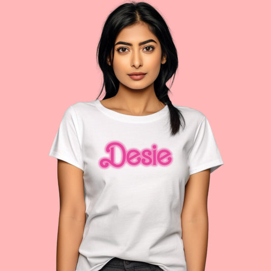 Indian Funny Ugly Tee, Gift for Indian Friend, Desi New Year Party 2024 Shirt, Indian Christmas Outfit, Barbie Style, Trending Tees