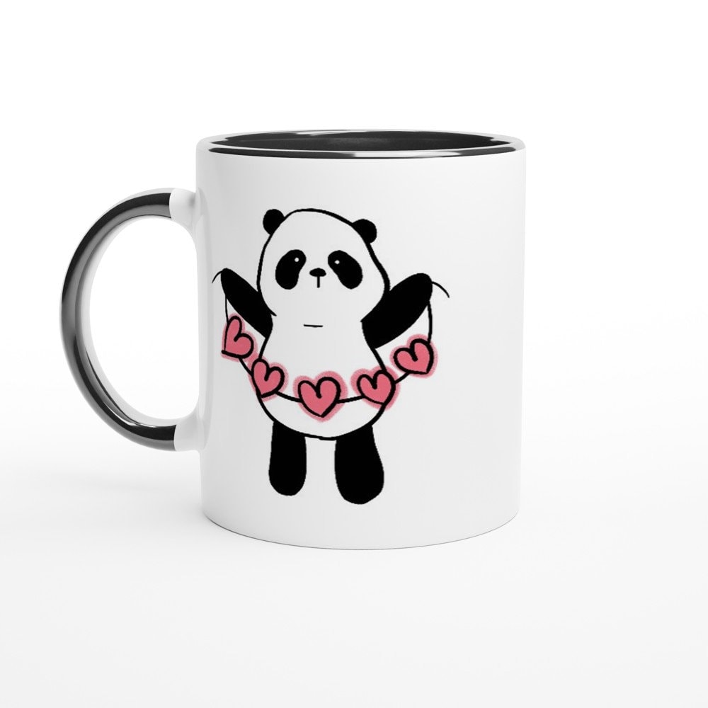 pyar White 11oz Ceramic Mug with Color Inside