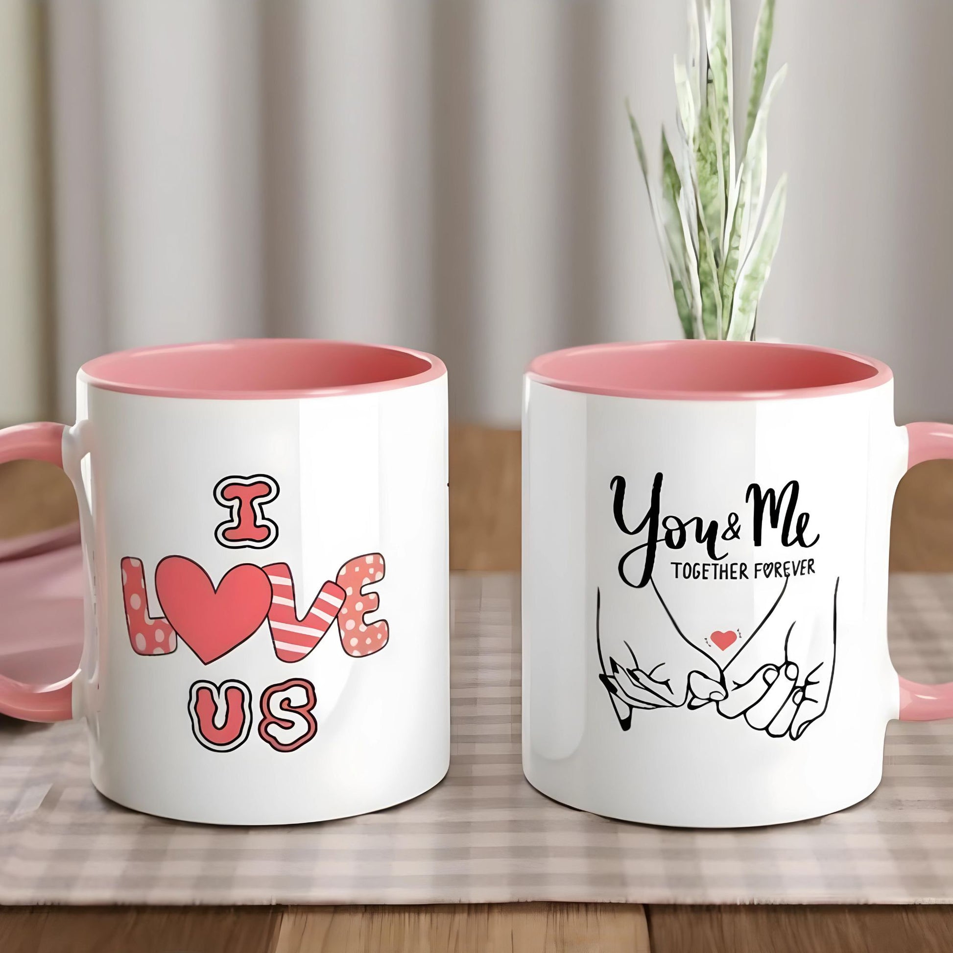 Eternal Love Valentine's Mug Heartfelt Unity Coffee Cup Everlasting Affection Mug Romantic Couple Drinkware Enduring Togetherness Tea Mug