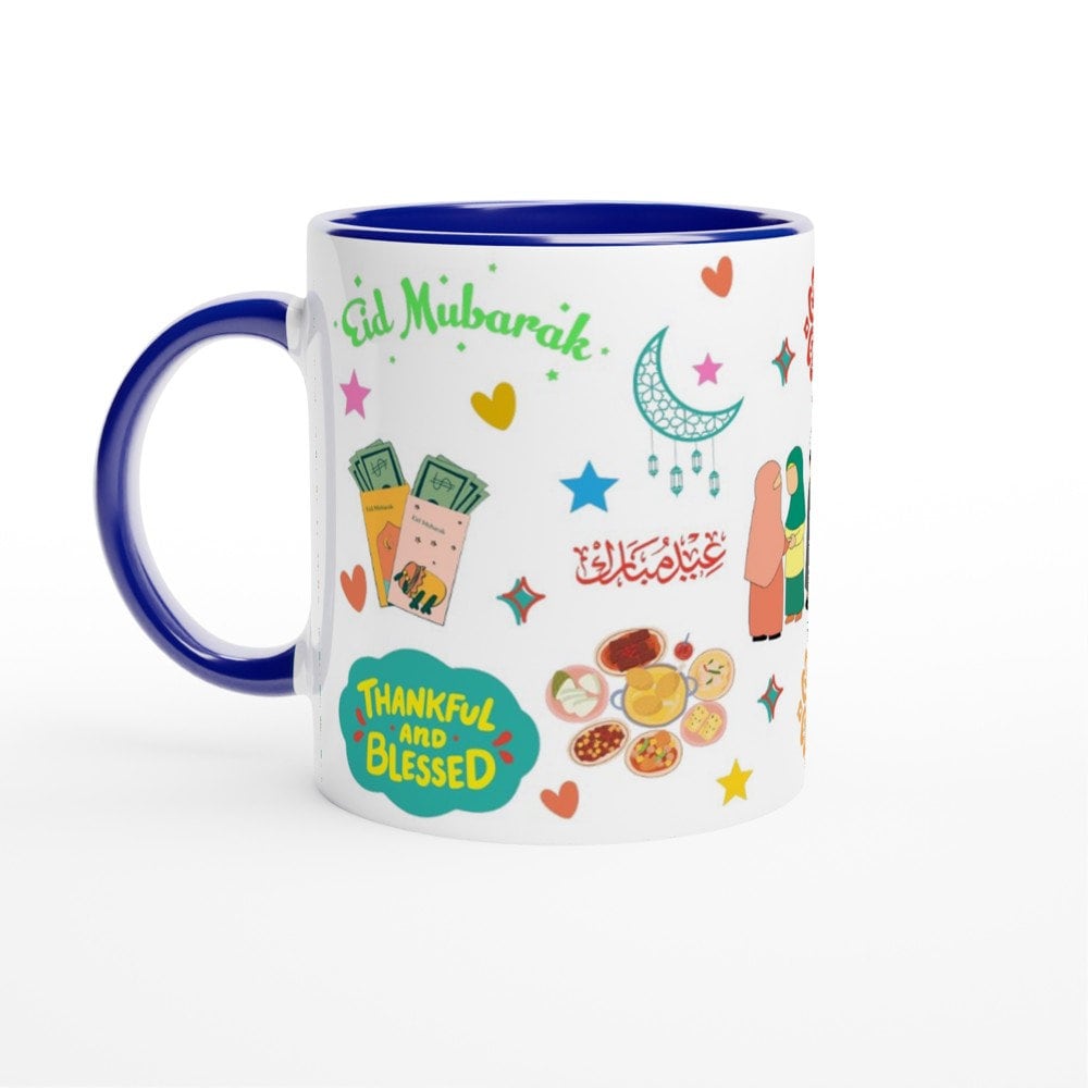 eid mug White 11oz Ceramic Mug with Color Inside