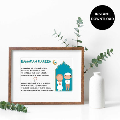 Islamic Home Decor Instant Download, Islamic Arts, Ramadan Printable for Storytelling, Muslim Kids Ramadan, Islamic Educational, Ramadhan