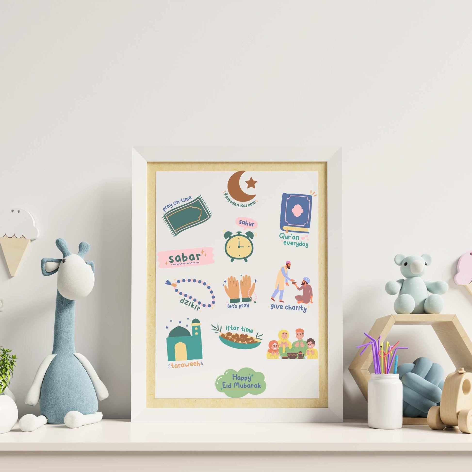 Ramadan Educational Decor for Kids, Islamic Instant Download, Islamic Arts, Ramadan Printable for Children, Muslim Kids Ramadan, Ramadhan