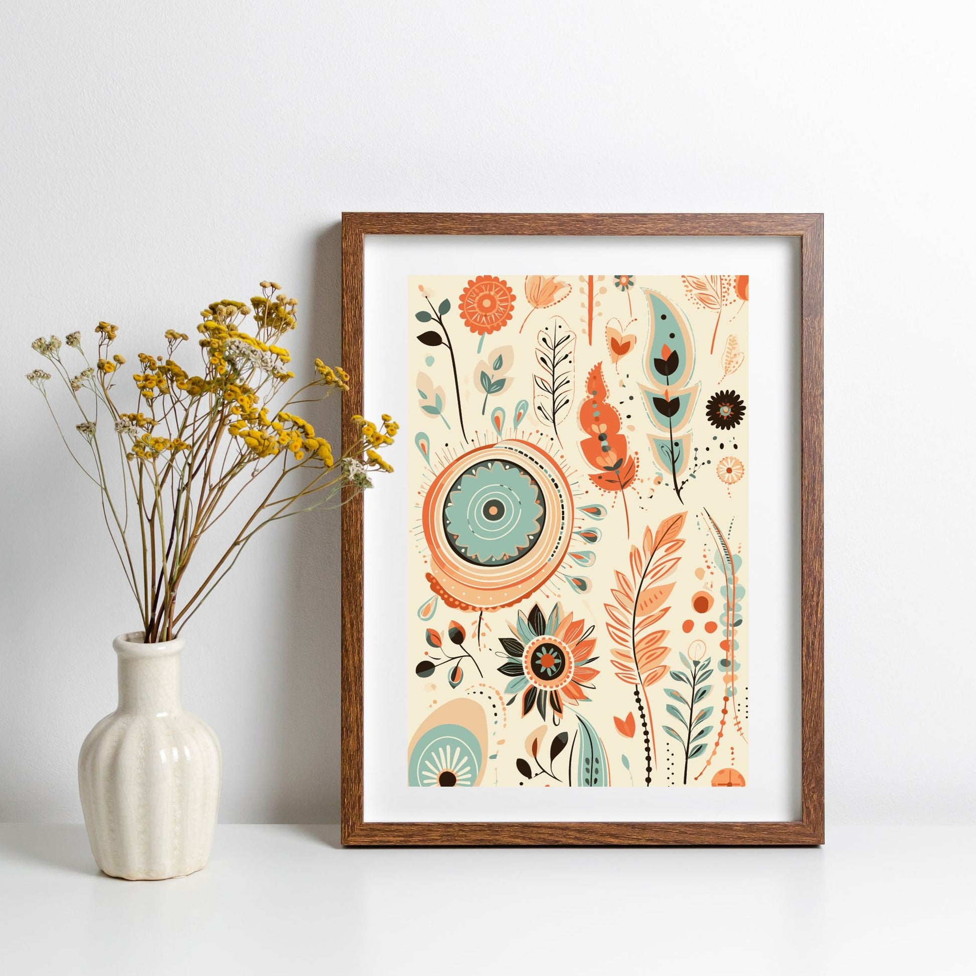 Boho Sets Decorative Wall Art, Rustic Flowers Boho, Decorator-Art-Download, Downloaded Art Prints, Artful Downloads, Bohemian Decore, Ethnic