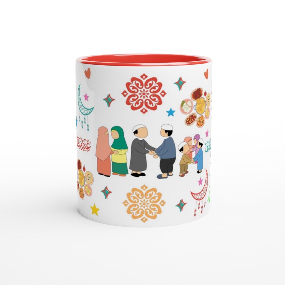 eid mug White 11oz Ceramic Mug with Color Inside