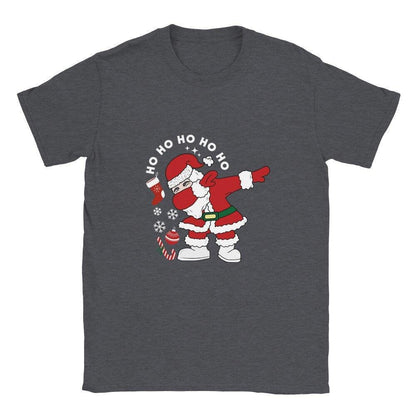 Laughing Santa | Ho Ho Ho with Christmas Hat T-Shirt - Artkins Lifestyle