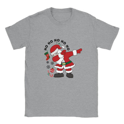 Laughing Santa | Ho Ho Ho with Christmas Hat T-Shirt - Artkins Lifestyle
