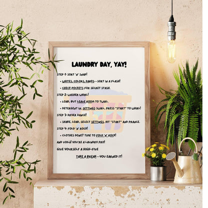 Laundry Room Wall Art Print - Artkins Lifestyle