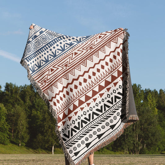 Aztec Woven Blanket - Artkins Lifestyle