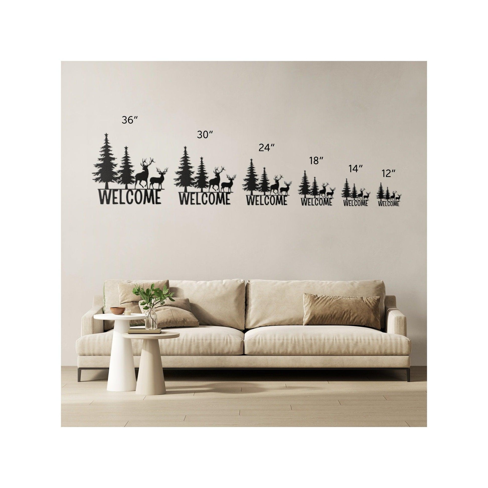 Reindeer Metal Wall Art - Artkins Lifestyle