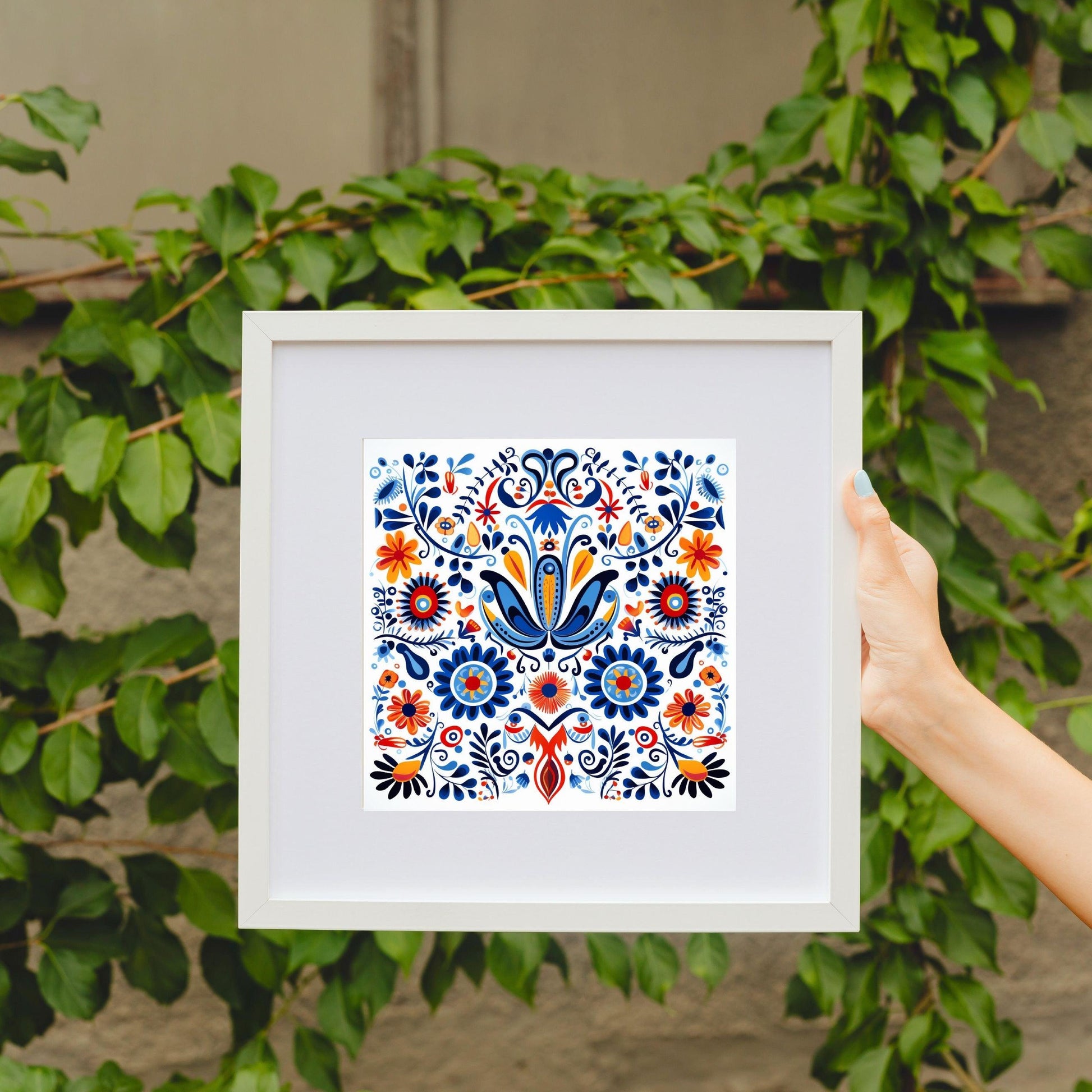 Mexican Talavera Abstract Wall Art - Artkins Lifestyle