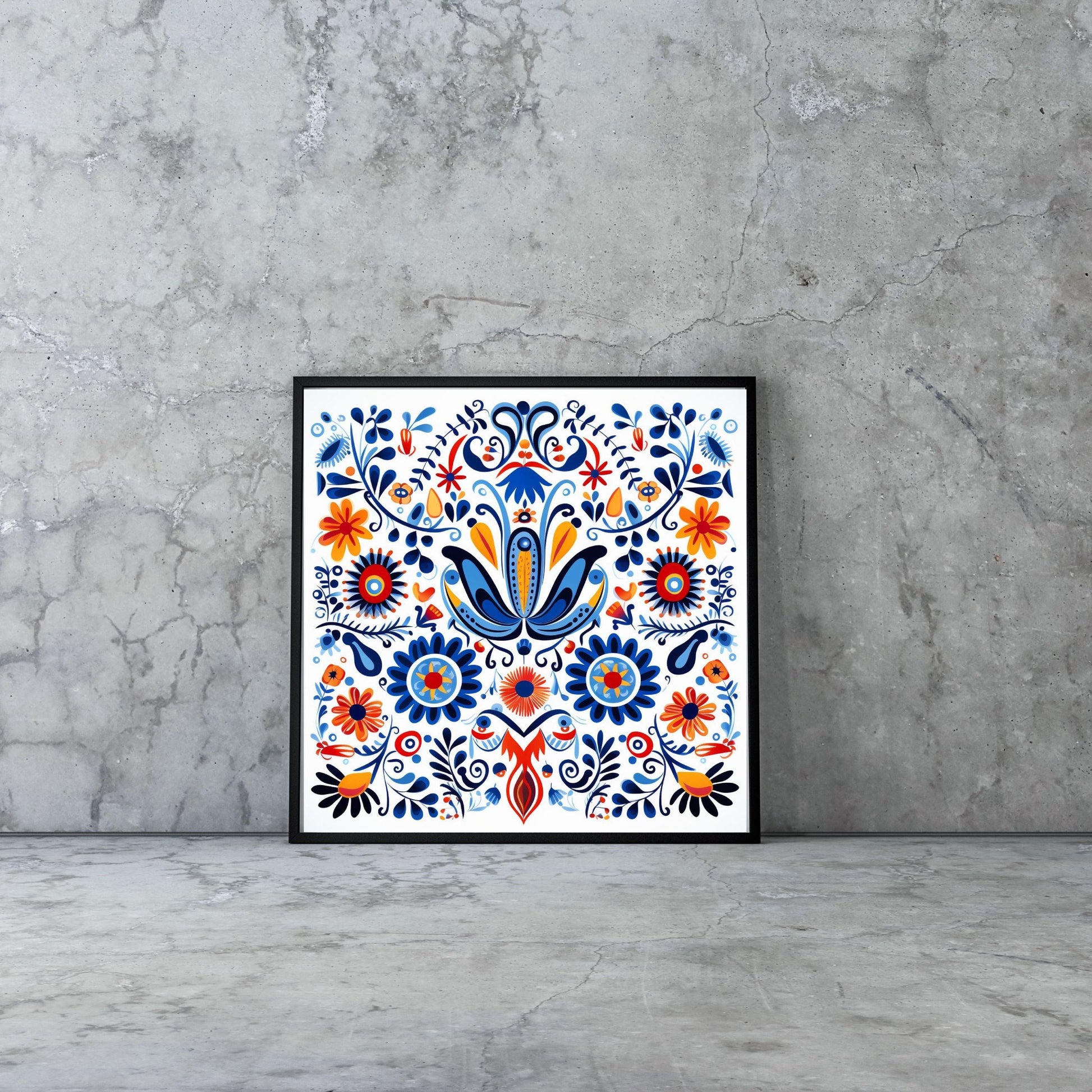 Mexican Talavera Abstract Wall Art - Artkins Lifestyle