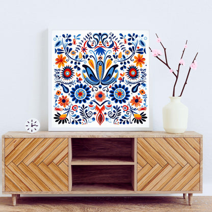 Mexican Talavera Abstract Wall Art - Artkins Lifestyle