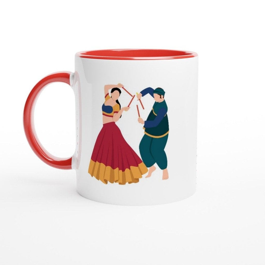 Gujarati Mug, Brown Girl, South Asian Art, Indian Christmas, Desi Birthday, Gujju Friend, Secret Santa, Unique Idea, Chai Cup, RARE FIND