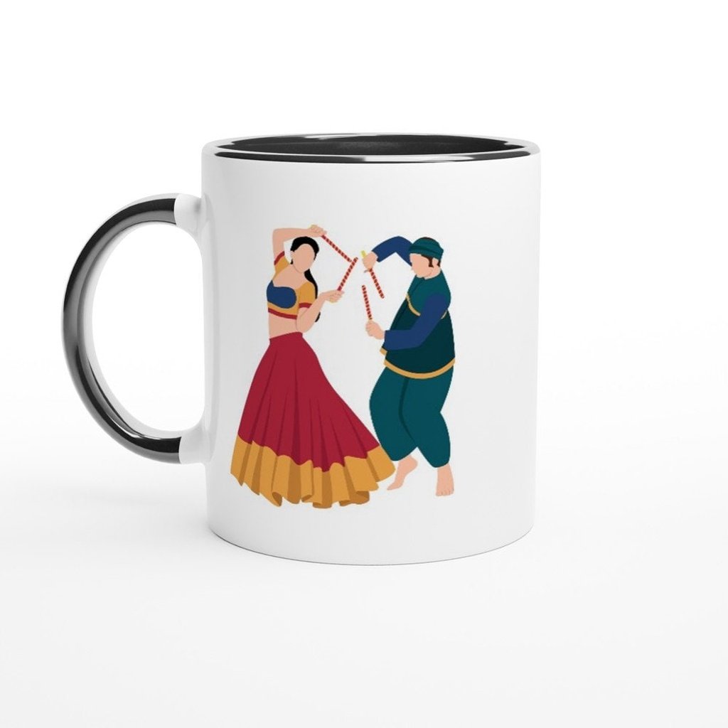 Gujarati Mug, Brown Girl, South Asian Art, Indian Christmas, Desi Birthday, Gujju Friend, Secret Santa, Unique Idea, Chai Cup, RARE FIND